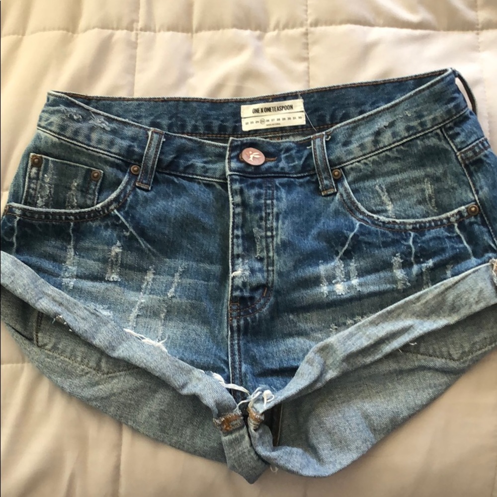 One Teaspoon Bandits Jean Shorts